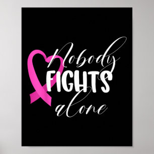 Poster Ninguém luta sozinho - Cancer de mama