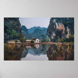 POSTER NINH BINH, DELTA DE RED RIVER, VIETNAM