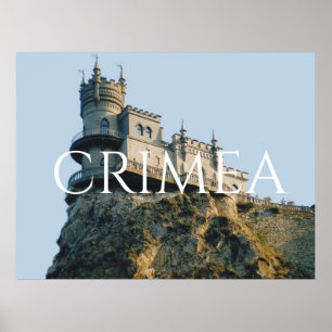 Poster Ninho de Castle Swallow na Crimeia