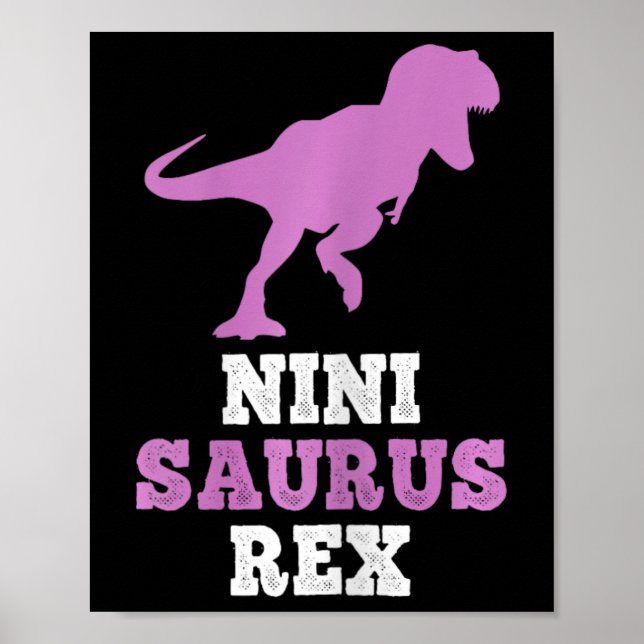 Poster Nini-saurus Rex Dino Dinossauro Ninisaurus Engraça (Frente)