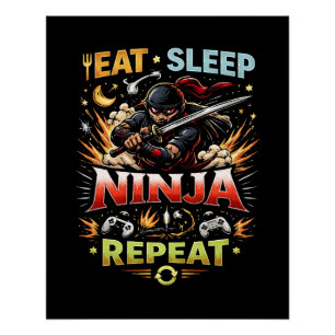Póster Ninja Life Loop