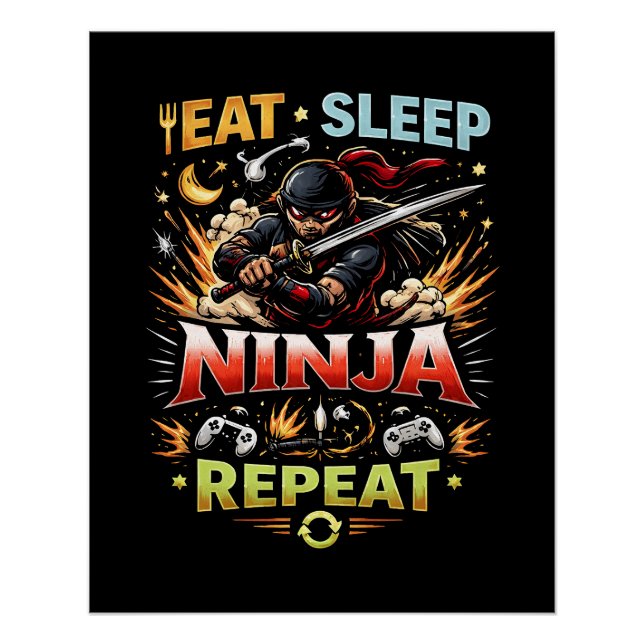 Póster Ninja Life Loop (Frente)