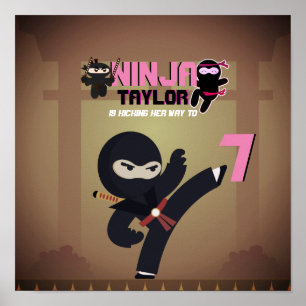 Poster NINJA Movie Star Warrior Bate no Karate Kids