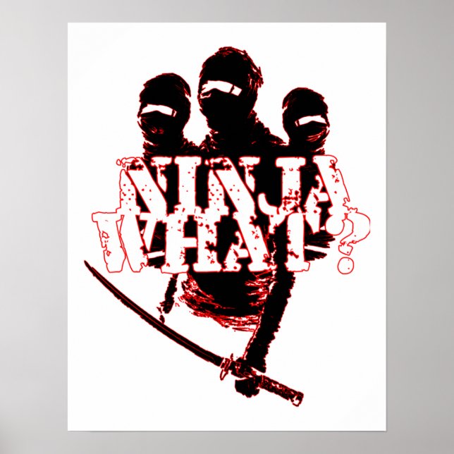 POSTER NINJA O QUÊ? (Frente)