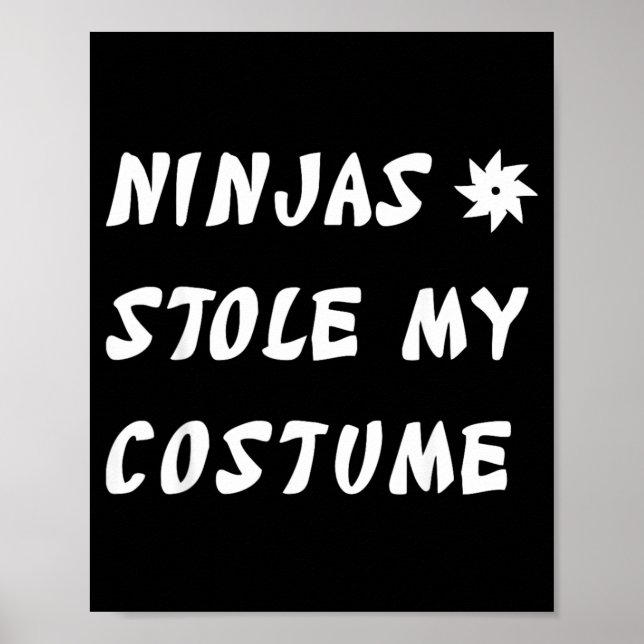 Poster Ninjas Roubaram Meu Disfarce de Ninja Presente Div (Frente)