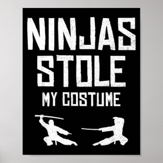 Poster Ninjas Roubaram Minha Camisa de Fantasia Engraçado
