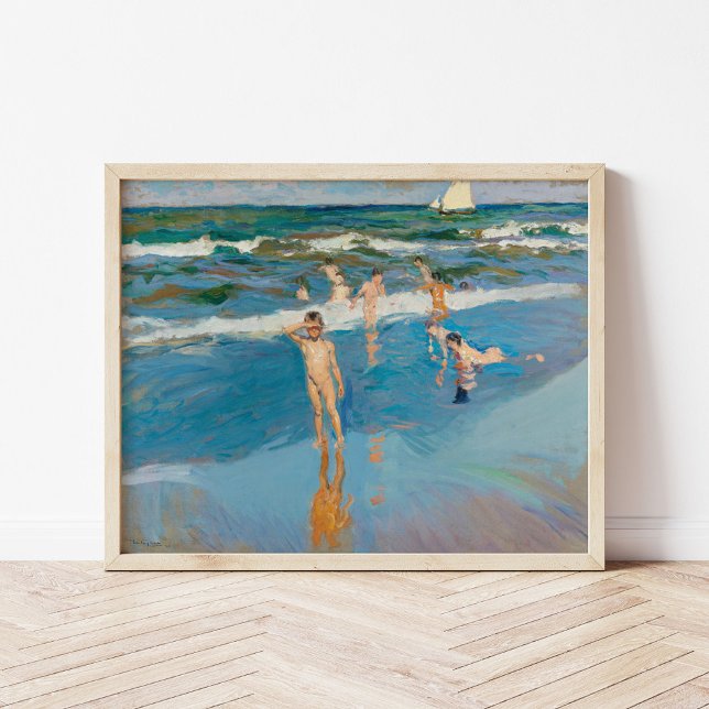 Poster Niños en el Mar | Joaquín Sorolla (Criador carregado)