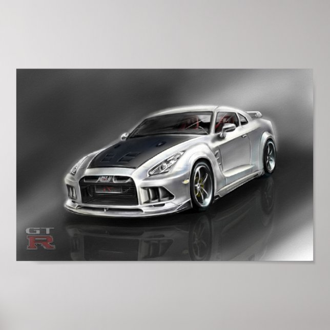 Póster Nissan GT-R (Frente)