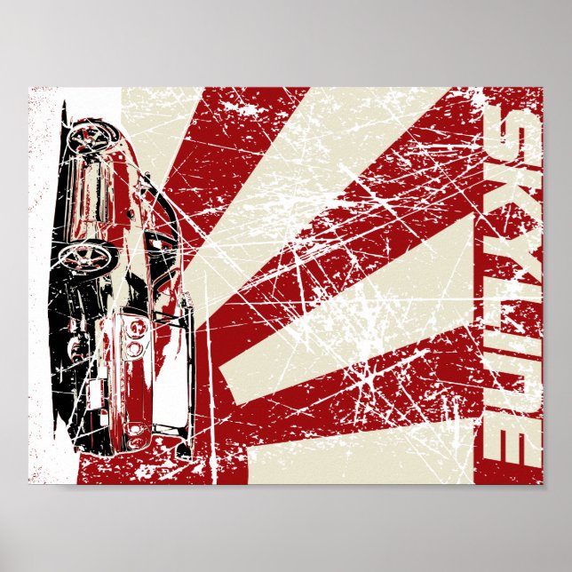 Poster Nissan Skyline (Frente)