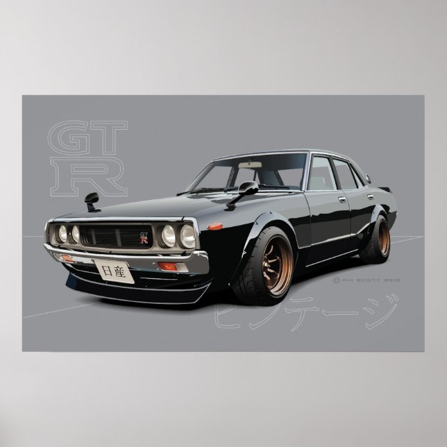 Póster Nissan Skyline 2000GT-R (Frente)