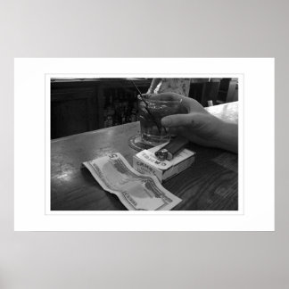 Póster nite de restaurante