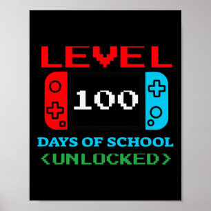 Poster Nível 100 Dias De Escola Desbloqueados 3