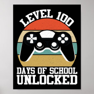 Poster Nível 100 Dias De Jogo De Vídeo De Jogador Complet