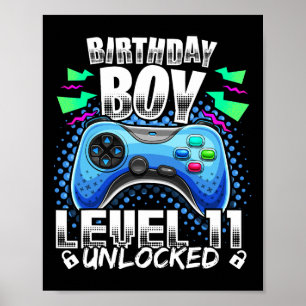 Poster Nível 11 11 de jogos de vídeo desbloqueados Aniver