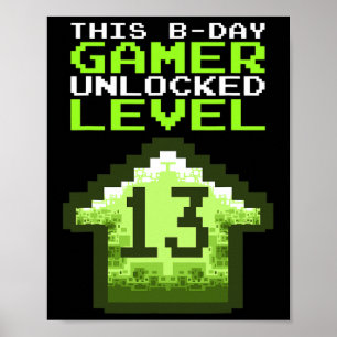 Poster Nível 13 - 13 Birthda do do Jogo de Aniversário De