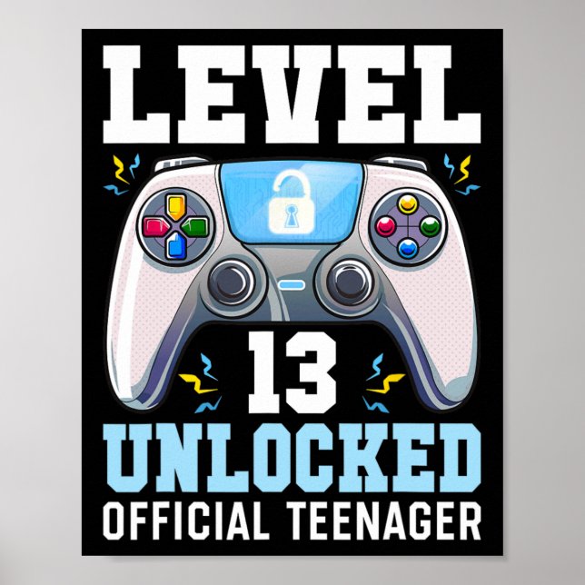 Poster Nível 13 13 do jogo de vídeo desbloqueado Aniversá (Frente)