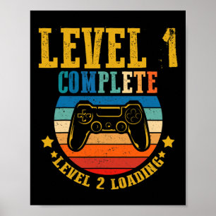Poster Nível 1 de Aniversário do Jogador Completado Carre