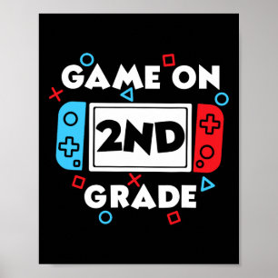 Poster Nível 2 Desbloqueado Ck Para a Escola Design de Ga