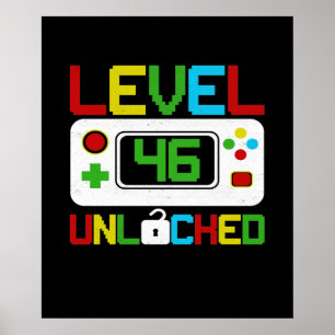 Poster Nível 46 Jogo de Vídeo Desbloqueado 10º Present
