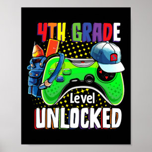 Poster Nível 4 Desbloqueado De Volta Ao Vídeo Da Escola G