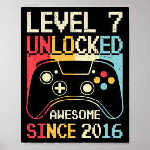 Poster Nível 7 7 do jogo de vídeo desbloqueado Birthday G