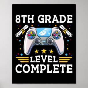 Poster Nível 8º Grau De Gamer Kids Cl De 2025 Boy