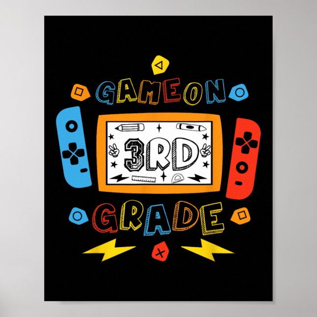 Poster Nível da 3ª Série Desbloqueado Jogo Na Volta às Au (Frente)