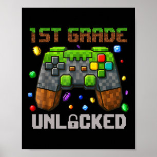 Poster Nível de 1rua - Pixel Jogador Desbloqueado - Prime