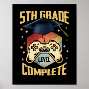 Poster Nível De 5 Nível De Gamer Completo Classe 2022
