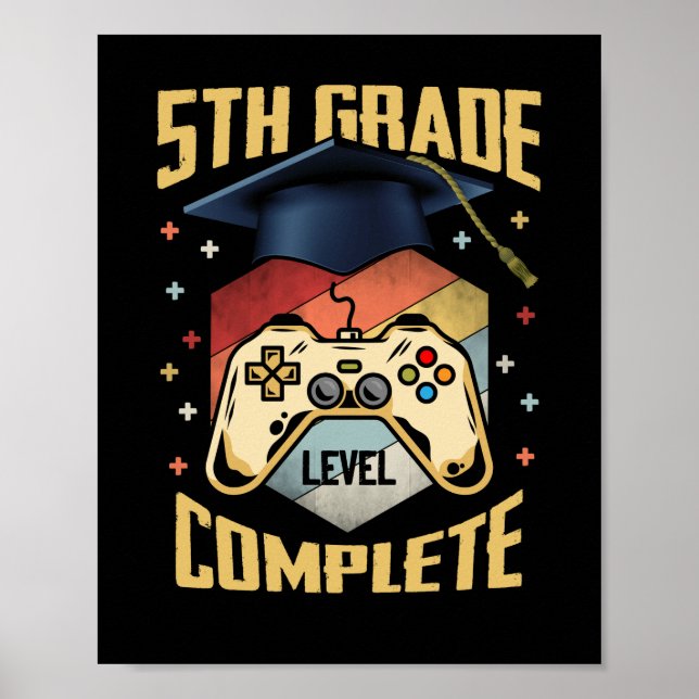 Poster Nível De 5 Nível De Gamer Completo Classe 2022 (Frente)