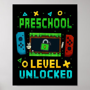 Poster Nível de Pré-Escola Desbloqueado Ck Para Escola Pi
