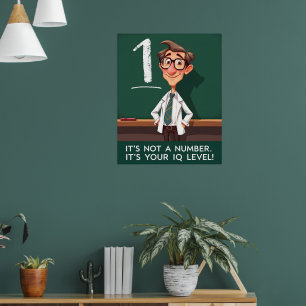 Poster Nível de QI Sarcástico