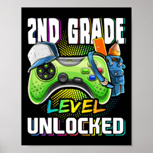 Poster Nível De segundo De Jogo De Vídeo Desbloqueado Ck