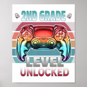Poster Nível de segundo Jogador Desbloqueado Primeiro Dia