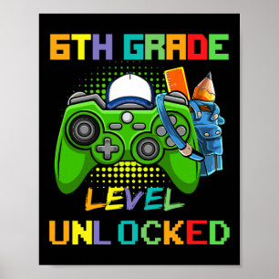Poster Nível do 6º ano desbloqueado Jogo de vídeo de volt