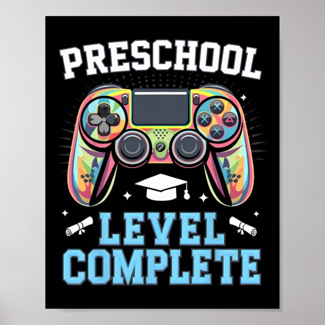 Poster Nível Pré-Escolar Completo Último Dia de Aula Joga (Frente)