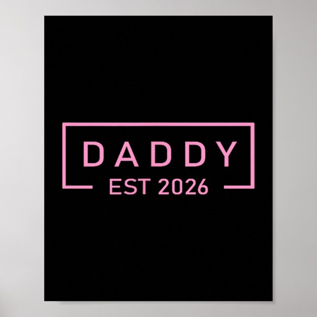 Poster Nk Daddy Est. 2026 Logotipo Pai 2026 Carregando No (Frente)
