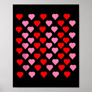 Poster Nk E Corações Vermelhos Amantes Humor Divertido Di