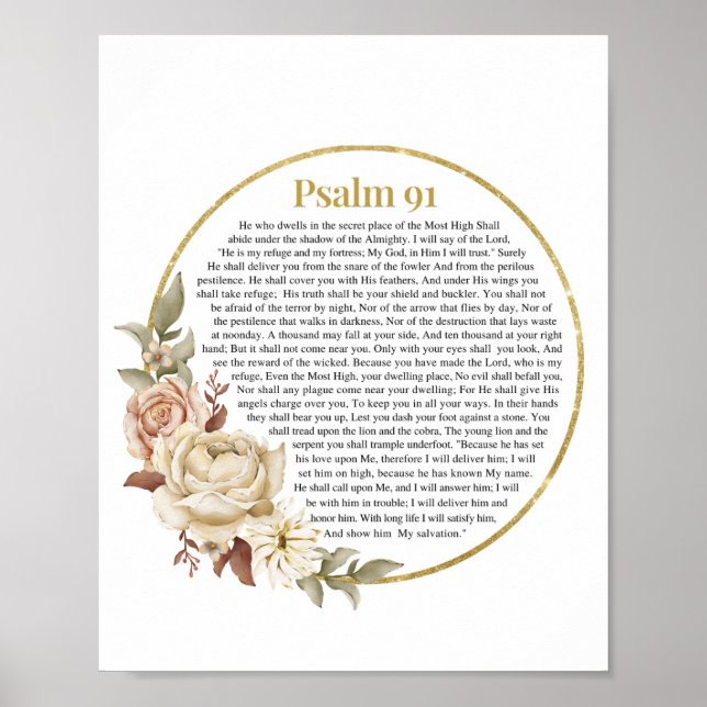 Poster NKJV Psalm 91 (Frente)