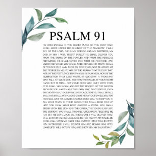 Poster NKJV Psalm 91