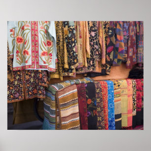 Póster NM, Novo México, Papais noeis Fe, vestuário Navajo