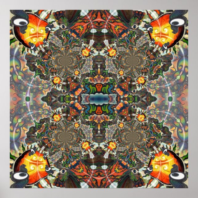 Poster No Adj Mandala Organica Grande Design (Frente)