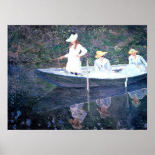 Póster No barco Norvegienne em Giverny