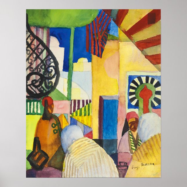 Poster No Bazar | Auguste Macke | (Frente)