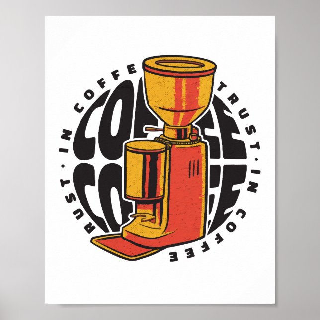 Poster No Café confiamos (Frente)