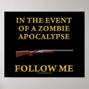 Póster No caso de um apocalipse do zombi