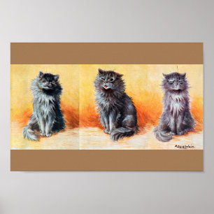 Poster No Cat Show, Louis Wain