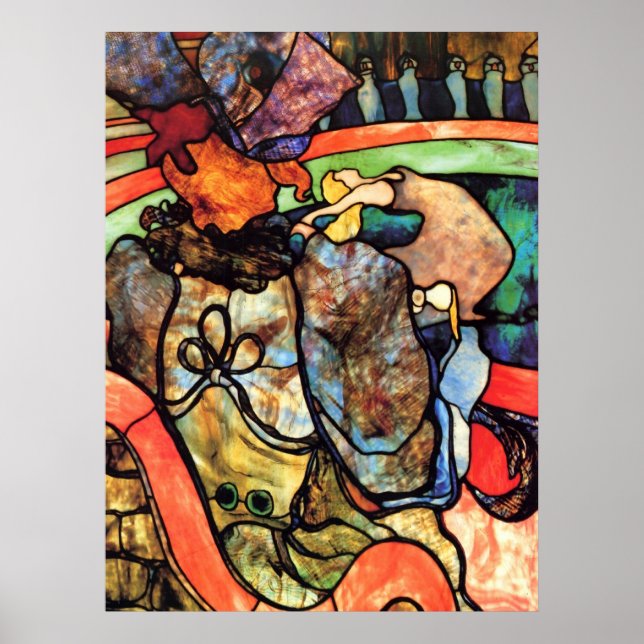 Póster No circo de Toulouse-Lautrec (Frente)