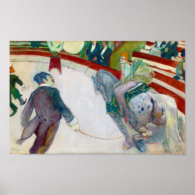 Poster No Circo, Lautrec (Frente)