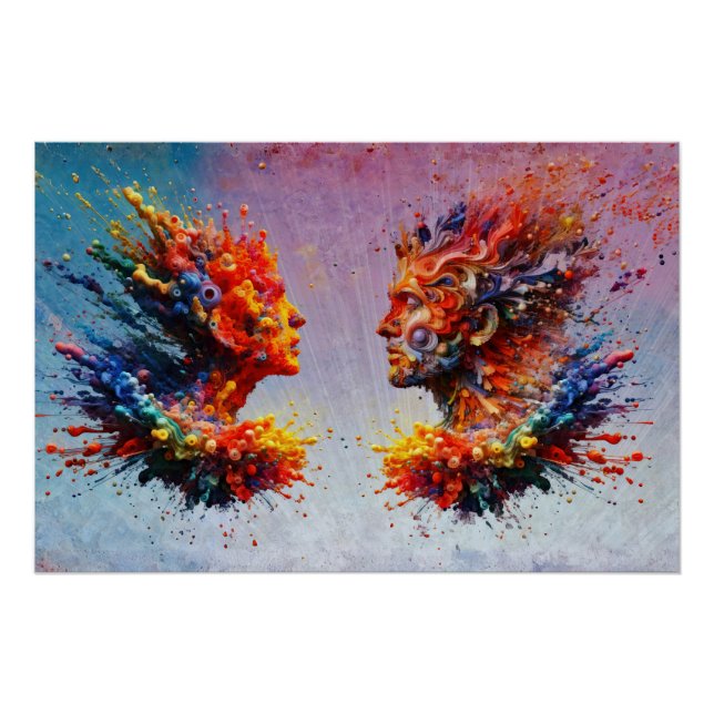 Póster No começo... (Frente)